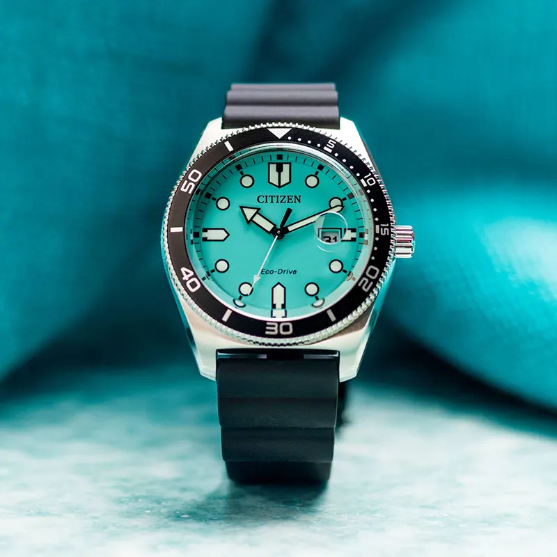 Citizen Eco-Drive Turquoise Tiffany Blue Dial Men's Watch | AW1760-14X